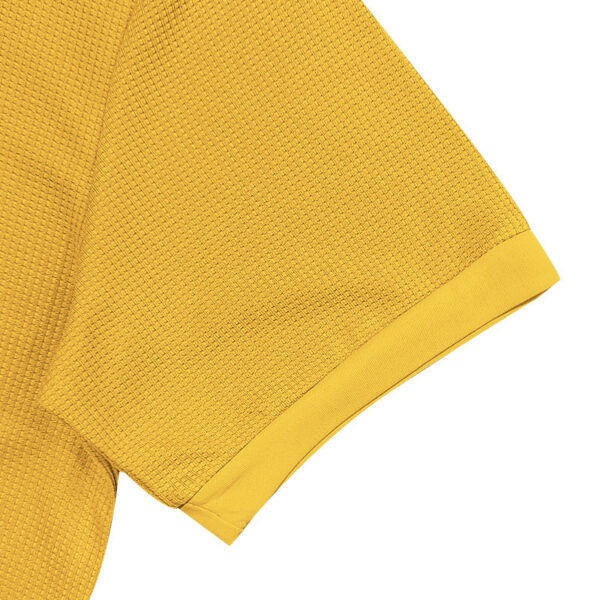 Waffle Short Sleeve Polo Shirt Men's Fashion Summer Lapel Tops - Image 3