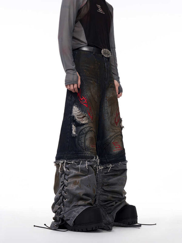 Men's Retro Jeans With Detachable Trouser Legs - Image 4