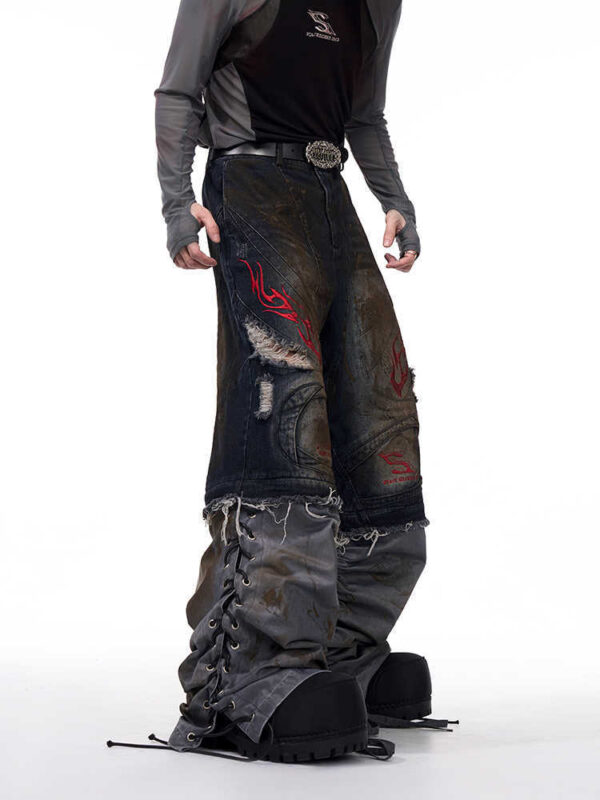 Men's Retro Jeans With Detachable Trouser Legs - Image 5