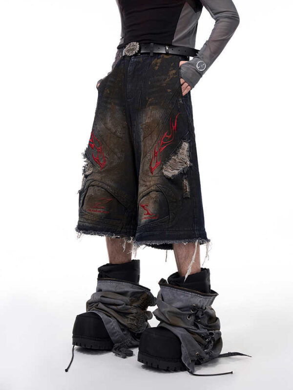Men's Retro Jeans With Detachable Trouser Legs - Image 6